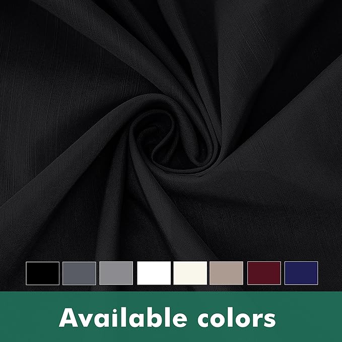 Biscaynebay Wrap Around Bed Skirts with Split Corners for Queen Beds 18" Drop, Black Adjustable Elastic Dust Ruffles Easy Fit Wrinkle Resistant Silky Luxurious Fabric Machine Washable