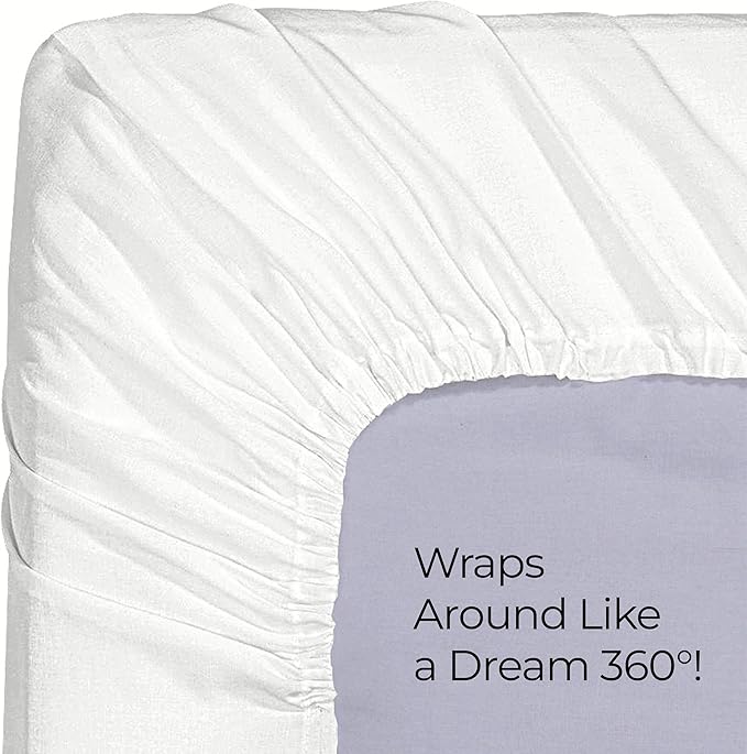Utopia Bedding Twin Fitted Sheet - Bottom Sheet - Deep Pocket - Soft Microfiber - Shrinkage and Fade Resistant - Easy Care -1 Fitted Sheet Only (White)