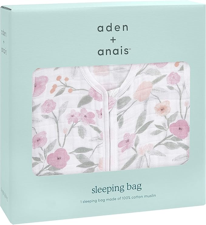 aden + anais Baby Sleeping Bag, Wearable Swaddle Blanket for Girls & Boys, Newborn Sleep Sack, Breathable & Lightweight