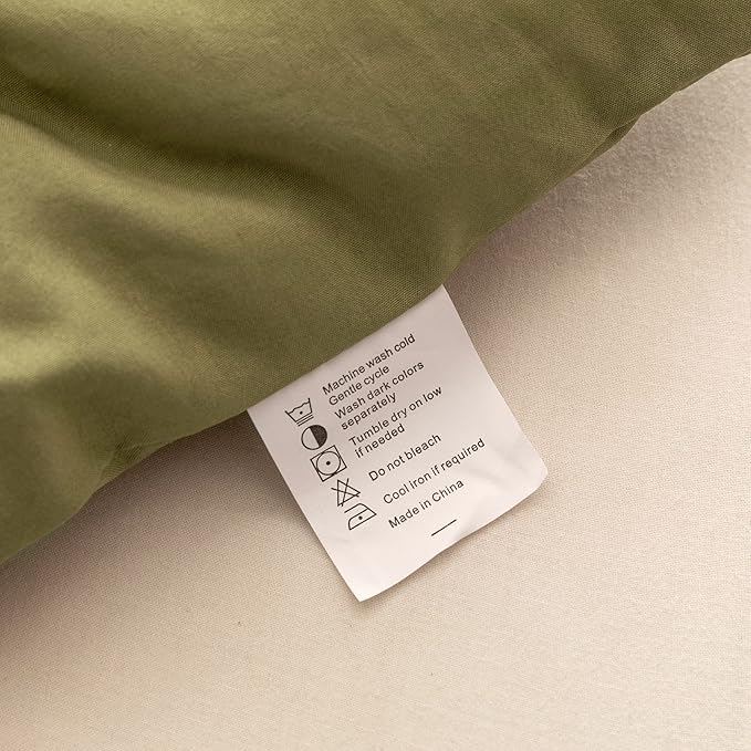 ROSGONIA Comforter Full Size for Girls Boys Teens Olive Green, 3pcs (1 Olive Comforter & 2 Pillowcases), Lightweight Dorm Bedding Blanket Quilts
