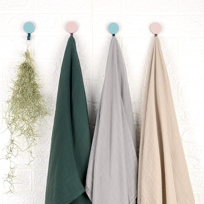 Meracorallo Muslin Swaddle Blanket Silky Soft Receiving Blanket Neutral Swaddle Wrap for Baby Boys and Girls, 47 x 47 inches, Set of 3 Solid Color (Green+Beige+Gray)