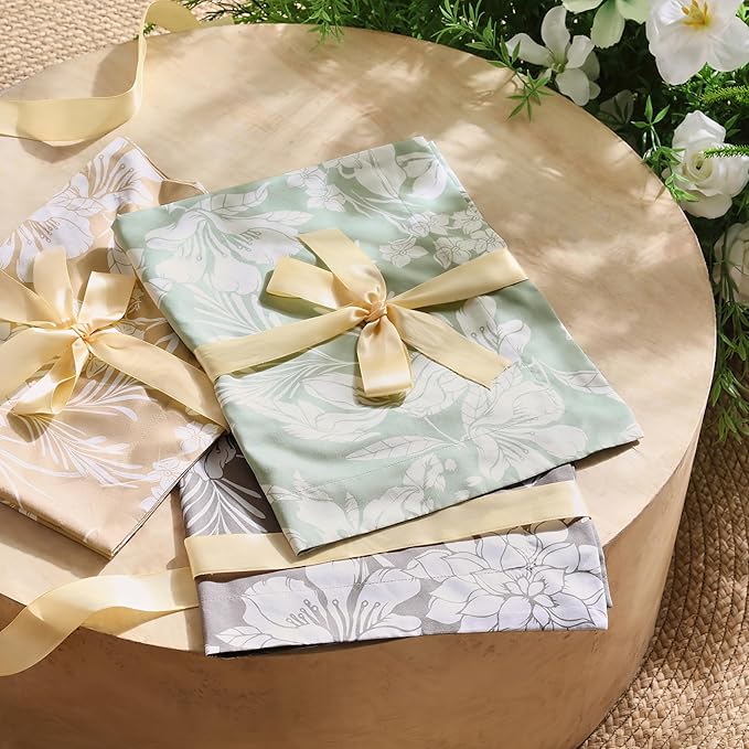Joiedomi King Size Comforter Set Beige, 3 Pieces Floral King Bedding Set with 1 Soft Reversible Botanical Flower Comforter and 2 Pillow Shams, Bed in a Bag for All Seasons
