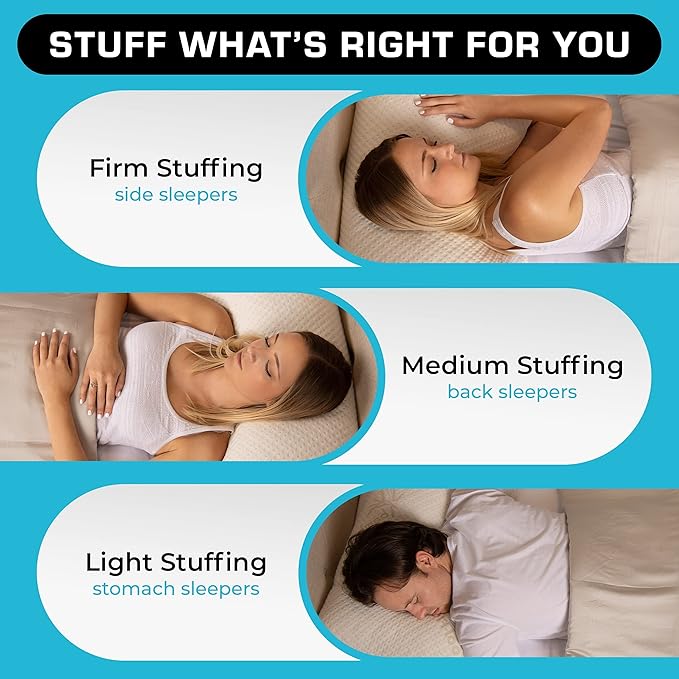 Xtreme Comforts Pillows for Sleeping - Adjustable King Memory Foam Pillow for Side, Back & Stomach Sleepers w/Removable Cooling Zipper Cover - Made in The USA