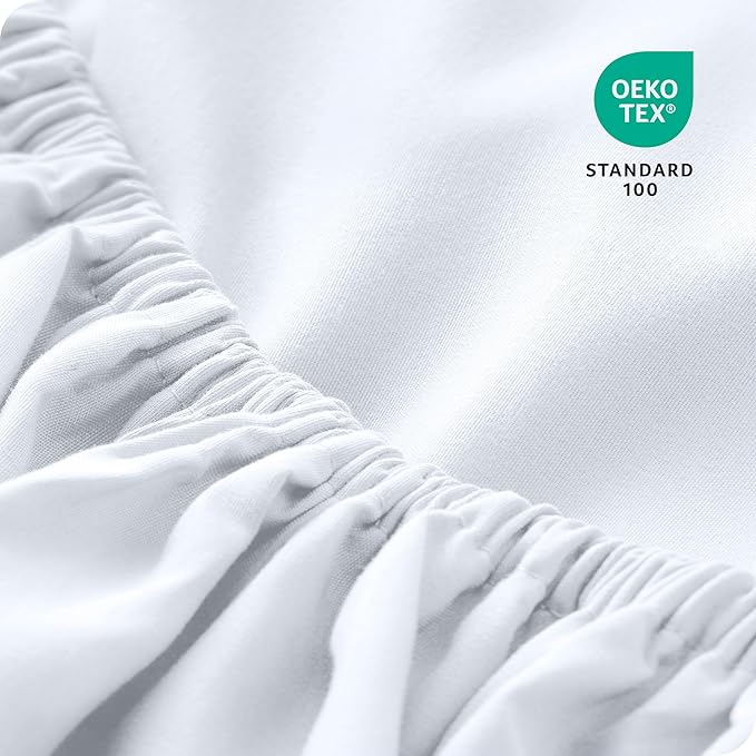 Bare Home 5-Pack Fitted Bottom Ultra-Soft Sheets California King - Premium 1800 Ultra-Soft Wrinkle Resistant Microfiber - Deep Pocket (Cal King, White)