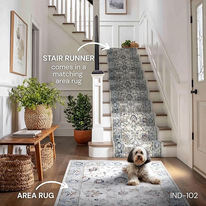 Well Woven Custom Size Runner - Elysium Ivory Vintage Panel Rug 27 Inch Wide x 9 Feet Long (27" x 9' Runner) | Heritage-Inspired, Soft & Durable, Easy to Clean Rug for Hallway, Stairs, entryway