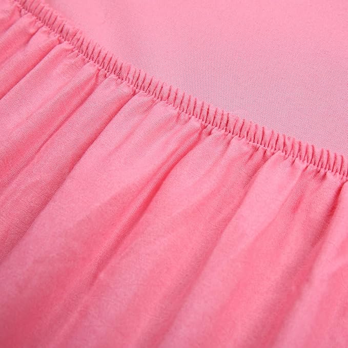 Best Season 4 Piece Bed Sheet Set (Twin XL Size, Peach Pink Color) 1 Flat Sheet,1 Fitted Sheet and 2 Pillow Cases,Brushed Microfiber Sheets Set,Deep Pockets,Extra Soft & Fade Resistant