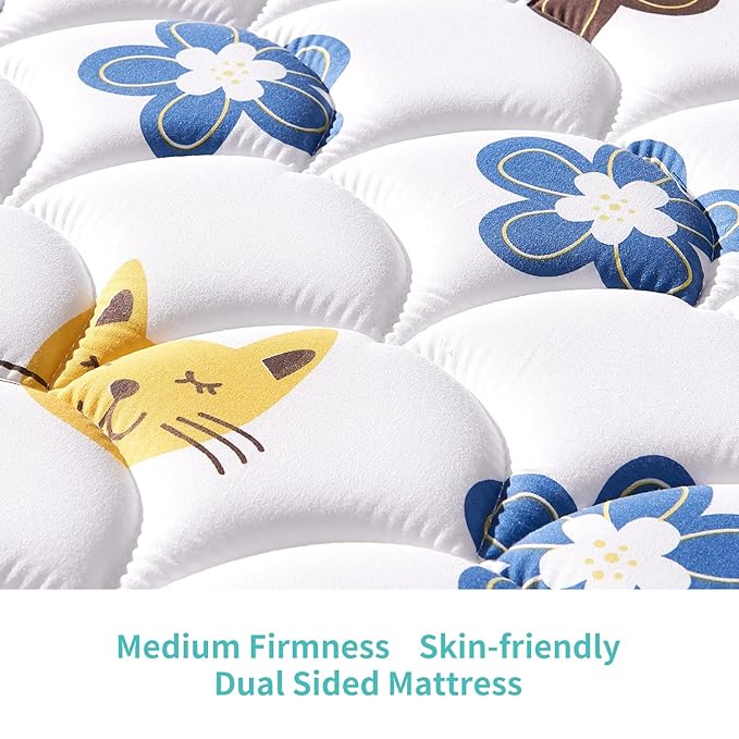 Crib and Toddler Mattress - 52" x 27.6" x 5" - Breathable Firm Premium Foam Standard Size for Baby Bed