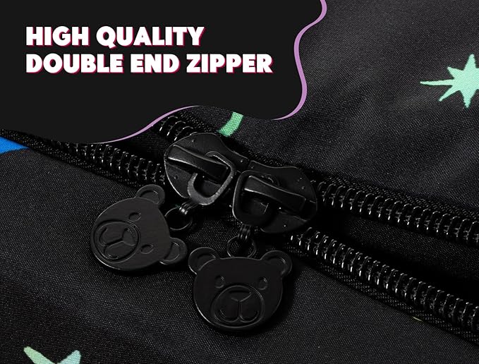 Meeting Story 3pcs Kids Comforter Set Zipper Bedding Set for Boys,Twin Kid Comforter Set Space Bedding Set for Kid,All in one Zipper Bedding（Blackgreen,Twin）