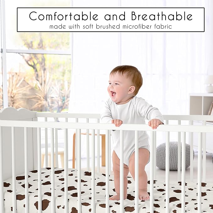 Sweet Jojo Designs 5-Piece Baby Crib Bedding Set (Western Cowboy) for Boys, Infants/Nursery incl. Blanket, Fitted Sheets, Skirt, Diaper Stacker (Southern, Country, Farm, Wild West, Horse, Country)
