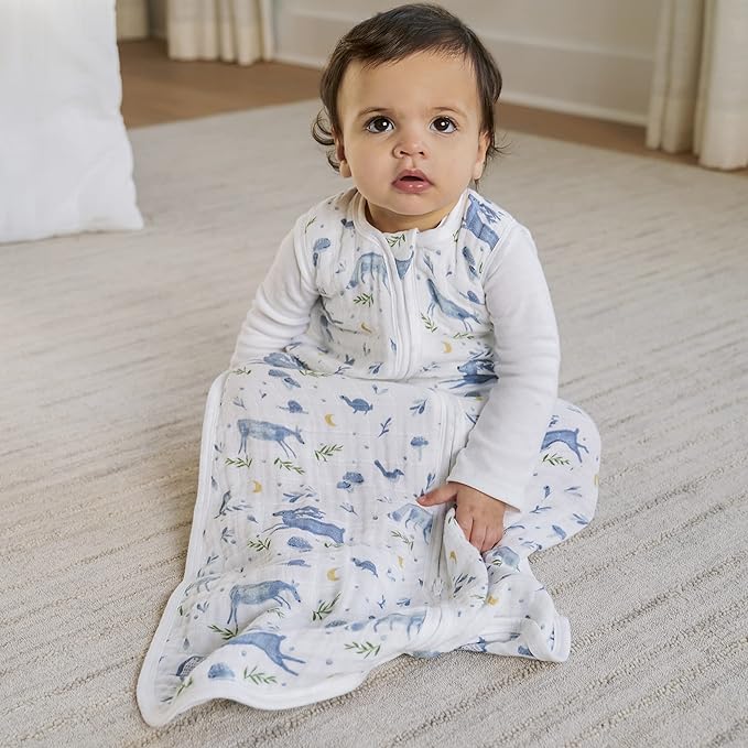 aden + anais Baby Sleeping Bag, Wearable Swaddle Blanket for Girls & Boys, Newborn Sleep Sack, Breathable & Lightweight