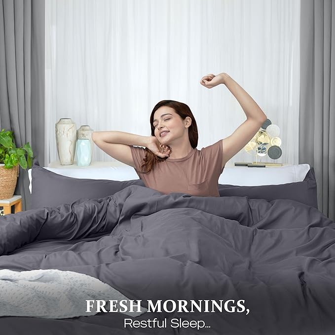 Utopia Bedding Duvet Cover Queen Size - 3 Piece with Zipper Closure - 1 Comforter Cover 90X90 Inches & 2 Pillow Shams 20X26 Inches (White) Comforter Not Included