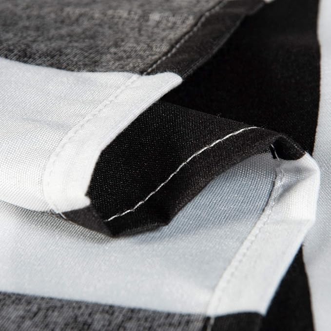 NTBAY Toddler Sheet Set - 3-Piece Microfiber Crib Sheet Set - Flat Sheet, Fitted Sheet, Pillowcase - Solid Toddler Bedding, Black and White Stripe