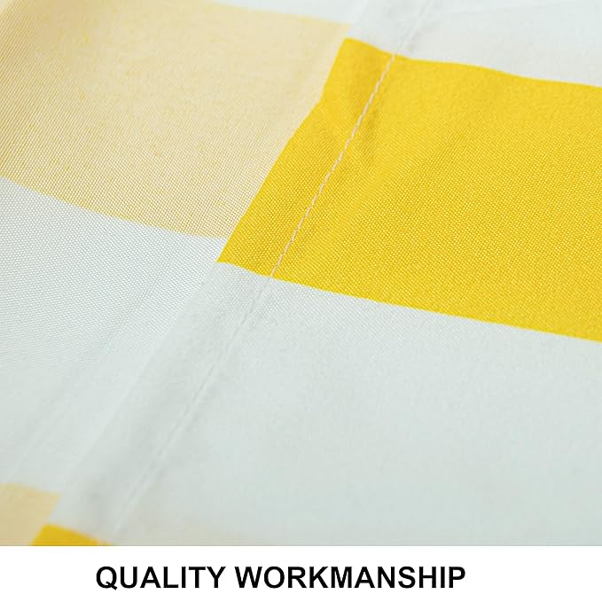 NTBAY Toddler Sheet Set - 3-Piece Microfiber Crib Sheet Set - Flat Sheet, Fitted Sheet, Pillowcase - Solid Toddler Bedding, Yellow and White Stripe