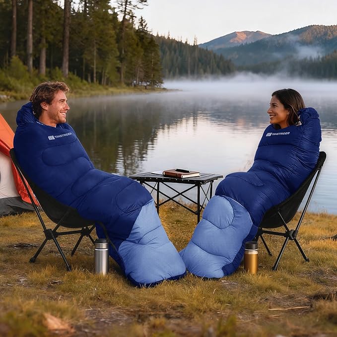 Sleeping Bags for Adults Warm Weather,Backpacking Compact Lightweight Camping Sleeping Bag with Compression Sack for Kids,Camping Essentials Gear for Hiking,Travel,Climb,Outdoor, Indoor