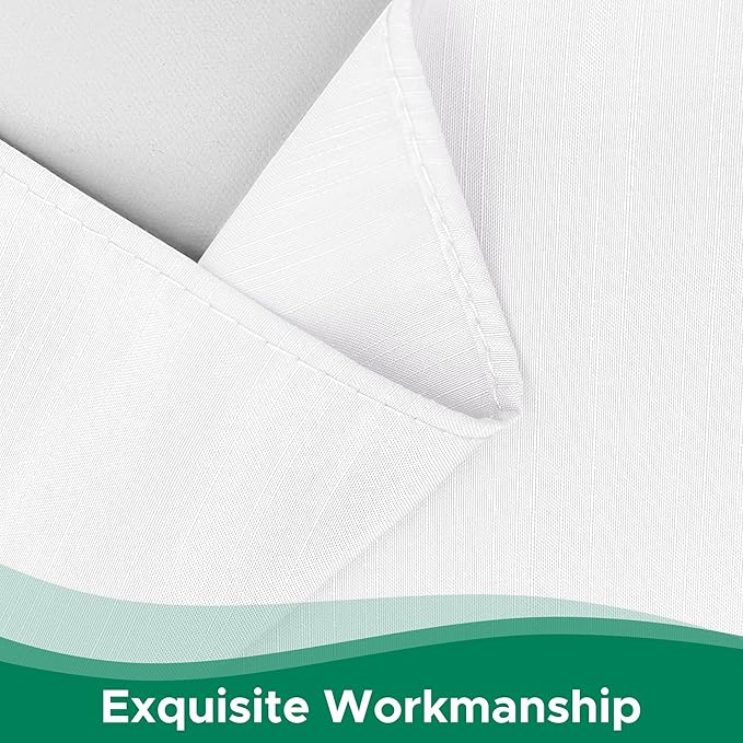 Biscaynebay Wrap Around Bed Skirts for King & Cal King Beds 16" Drop, White Adjustable Elastic Dust Ruffles Easy Fit Wrinkle & Fade Resistant Silky Luxurious Fabric Solid Machine Washable