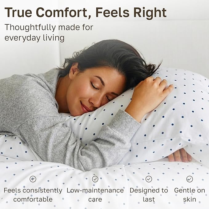 California Design Den California King Sheet Sets - 400 Thread Count Sateen, Natural 100% Cotton Bed Sheets Set, Deep Pocket and Durable Bedding - Polka Dot