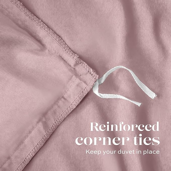 White Classic Pink Duvet Cover Queen Size, Microfiber Duvet Cover with Zipper, Set of 1 Down Comforter Cover with 2 Pillow Shams, Luxury Comforter Cover Queen Size | Comforter Not Included