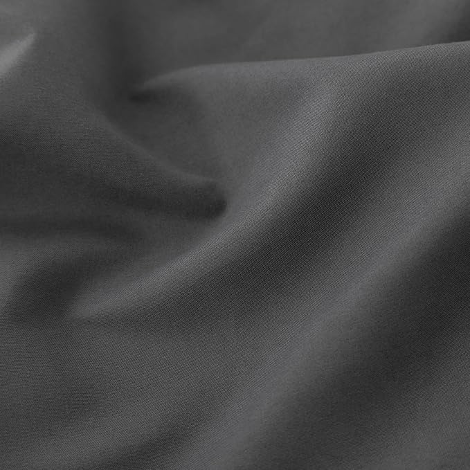 Bed Skirt Twin Size Ruffled Bed Skirt with Split Corners, 16 Inch Drop Dust Ruffle Bed Skirt with Platform, Dark Grey, 16" Twin