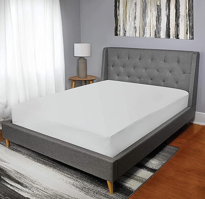 AllerEase Waterproof Mattress Protector, Maximum Allergy Mattress Protector, King Mattress Cover