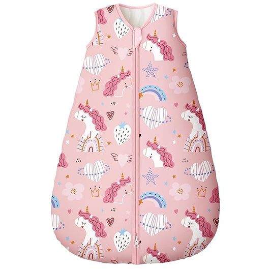 Yoofoss Baby Sleep Sack 0-6 Months, TOG 2.5 Baby Wearable Blanket with 2-Way Zipper, 100% Organic Cotton Fabric Winter Newborn Sleeping Sack, Warm Soft Comfy