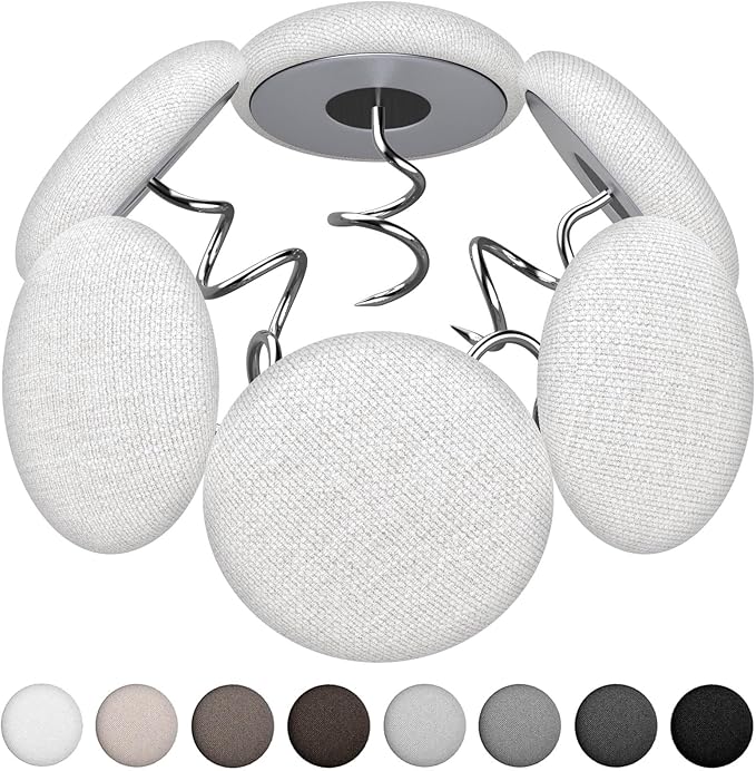 Flax Covered Button Twist Pins - for Bed Skirts Pins,Sofa,Upholstery,Armchair Caddies, Armrest Covers, Slipcovers (24, White)