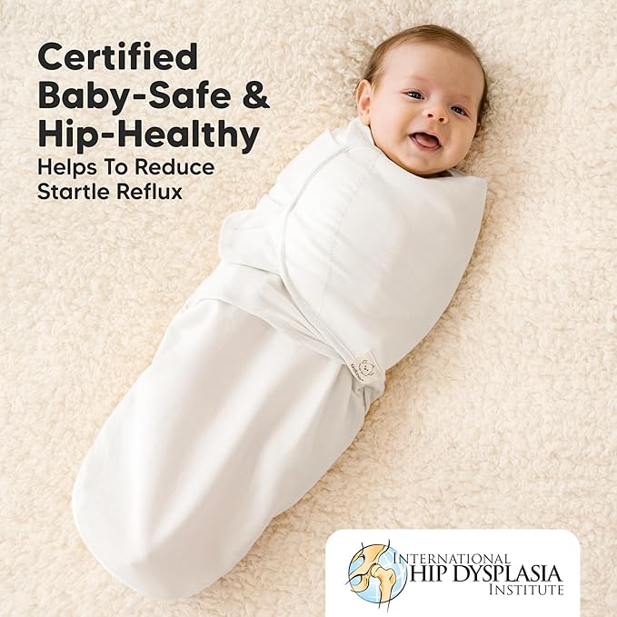 Baby Swaddle Sleep Sacks with Zipper - 3-Pack Swaddles for Newborns 0-3 Months, Infant, Baby Girls, Boys, Soft & Durable Newborn Sleep Sack, Easy Diaper Change Swaddling Blanket (Daffodil, OS)