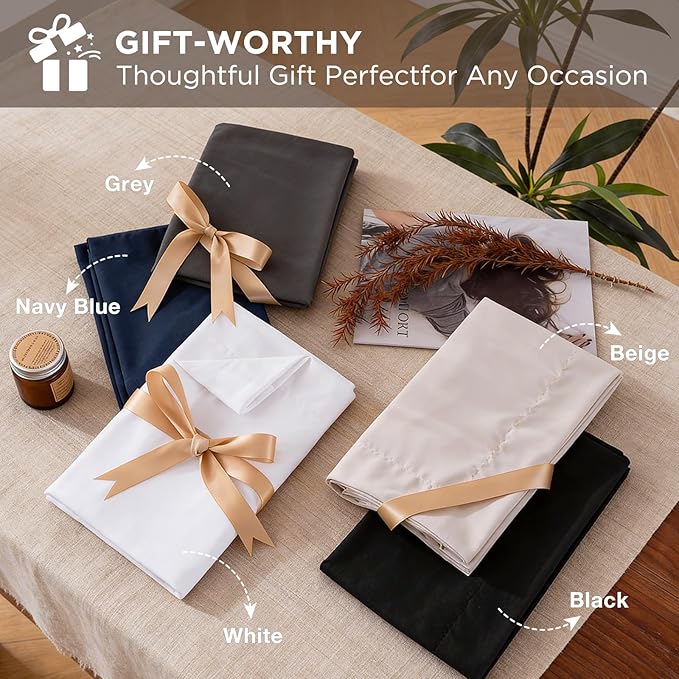 7 Pieces White Comforter Queen Set- Utral Soft Microfiber Bedding Set, Thick Duvet Insert Bed in a Bag Without Rustling Noise for All Season, 88"x88"