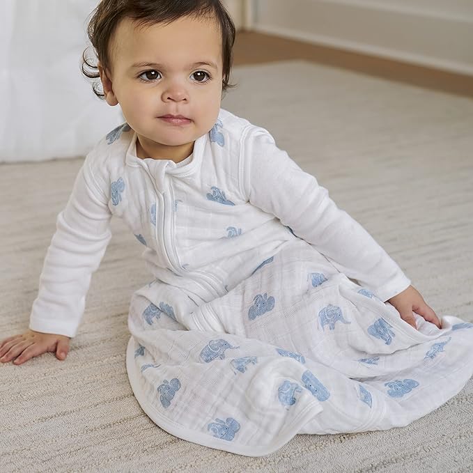 aden + anais Baby Sleeping Bag, Wearable Swaddle Blanket for Girls & Boys, Newborn Sleep Sack, Breathable & Lightweight
