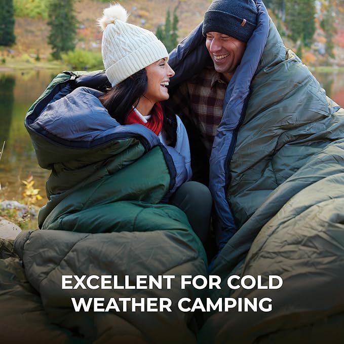 Teton Celsius XXL Sleeping Bag, Cold Weather Sleeping Bags for Adults and Kids, Camping Made Easy and Warm. Compression Sack Included, 35F, 25F, 0F, 20F Degree