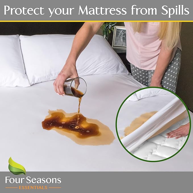 Split King Mattress Encasement 39" x 80" (2PCs Twin XL) - Waterproof Zippered Protector Hypoallergenic Premium Quality Bed Cover for Adjustable Beds and Split Mattresses (11"-16" Depth)