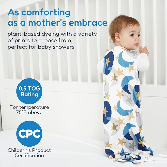 TotAha Sleep Sack 12-18-24 Months 3-Pack, Buttery Soft Baby Wearable Blanket, Light Baby Sleeping Bag with 2-Way Zippers for Boys and Girls, 0.5 TOG