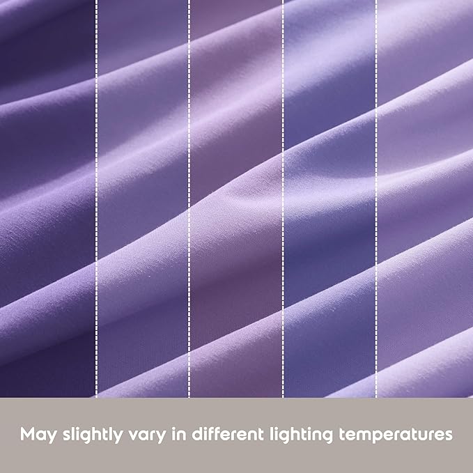 Nestl Queen Sheet Set - Luxury 1800 Ultra-Soft Microfiber Bed Sheets - Double Brushed - Deep Pockets - Easy Fit - 4 Piece Set - Bedding Sheets & Pillowcases (Queen, Soft Lilac)