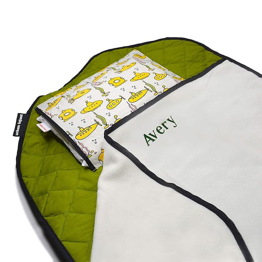 Personalized Tot Cot Kids Nap Mat - Toddler Preschool Daycare Bedding Cover with Blanket and Pillow - Ages 2 Yrs to 5 Yrs