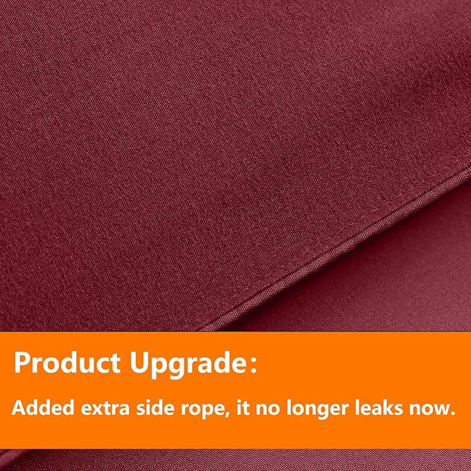 TAIMIT Burgandy Full Size Comforter Set - 7 Pieces, Bed in a Bag Bedding Sets with All Season Soft Quilted Warm Fluffy Reversible Comforter,Flat Sheet,Fitted Sheet,2 Pillow Shams,2 Pillowcases