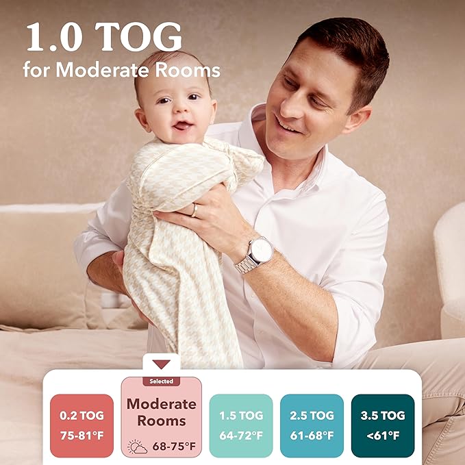 Love to Dream Swaddle Up Transition Swaddle, Patented Zip-Off Wings, Gently Help Baby Transition from Being Swaddled to Arms Free When Showing Signs of Rolling, 1.0 TOG, 13-19 lbs, White