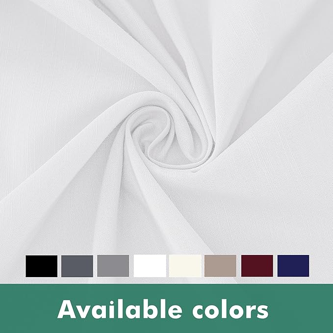Biscaynebay Wrap Around Bed Skirts with Split Corners for Queen Beds 18" Drop, White Adjustable Elastic Dust Ruffles Easy Fit Wrinkle Resistant Silky Luxurious Fabric Machine Washable