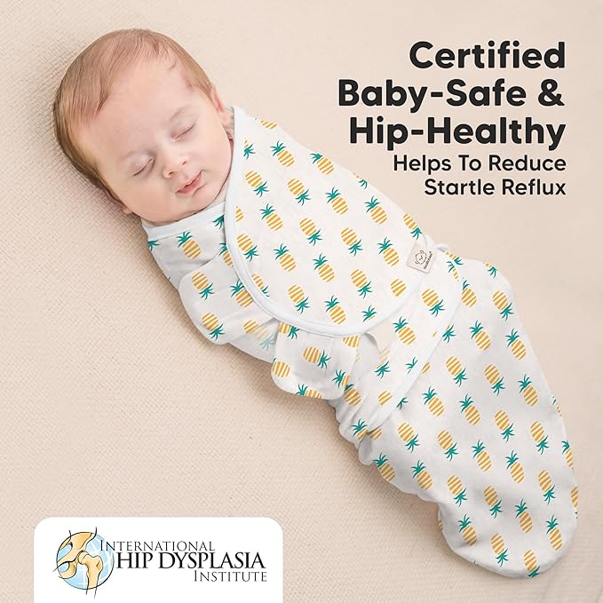 Baby Swaddle Sleep Sacks with Zipper - 3-Pack Swaddles for Newborns 0-3 Months, Infant, Baby Girls, Boys, Soft & Durable Newborn Sleep Sack, Easy Diaper Change Swaddling Blanket (Beach Day, OS)