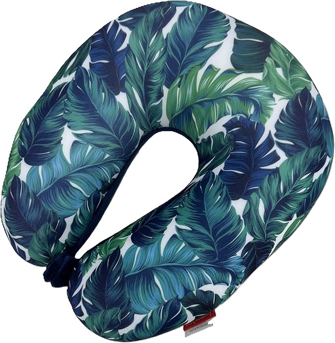 Bookishbunny U Shaped Micro Beads Microbead Neck Head Support Travel Pillow, 12"x12"x4" (Feather)