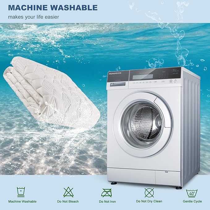 GRT Waterproof Mattress Protector California King, Rayon Bamboo Mattress Protector Cooling Breathable, 3D Air Fabric Mattress Cover with 6-26 inches Deep Pocket, Mattress Pad Machine Washable