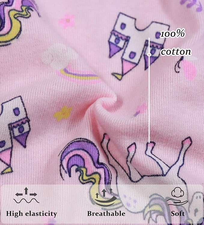 Boboking Soft Cotton Underwear Toddler Girls'Briefs Soft Undies