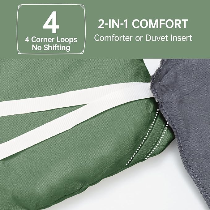 MUXHOMO King Size Comforter Set, All Season Ultra Soft Down Alternative Bedding - 3 Piece Lightweight Bed Set Includes 1 Comforter (104"x90") and 2 Pillow Shams (20"x36"), Emerald Green