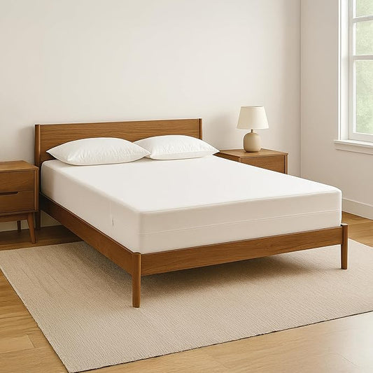 Snuze Total Protection Mattress Encasement Full Size, 6-Sided Waterproof Mattress Cover Zippered Encasement for Allergen and Dust Protection, Machine Washable, Fits Up to 15” Deep Mattress