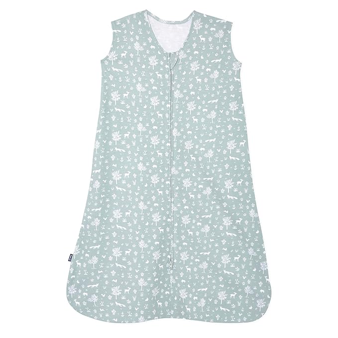 HALO SleepSack, 100% Cotton Wearable Blanket, Swaddle Transition Sleeping Bag, TOG 0.5, Sage Woodland, X-Large, 18-24 Months