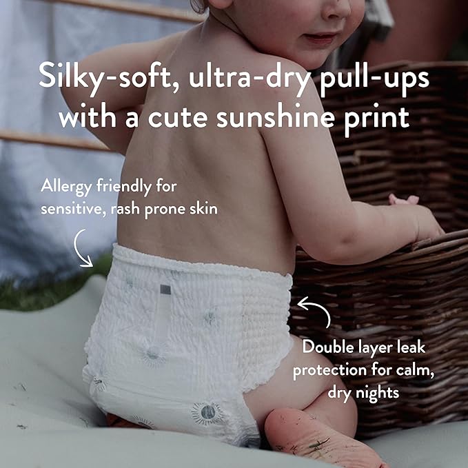 Joonya Pull-Up Pants Baby Diapers, Size 4 L (15-26 lb) - 6 Bags of 25 (150) - Non Toxic, Eco-Friendly, High Absorbency, Overnight Use, Ultra Slim & Soft - Made in Denmark