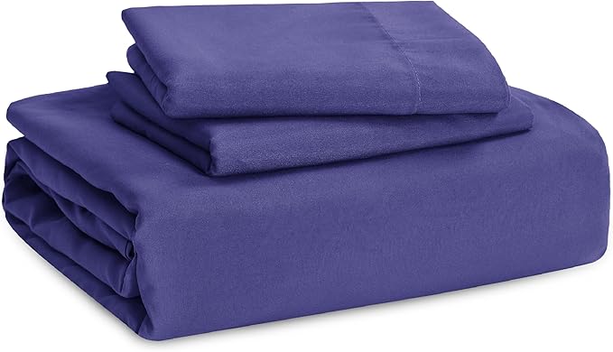 Bedsure Skipper Blue Duvet Cover Queen Size - 3 Pieces Prewashed Cotton-Like Polyester Extra Soft Bedding Set, Includes 1 Duvet Cover 90x90 Inches with Zipper Closure & 2 Pillow Shams, No Comforter
