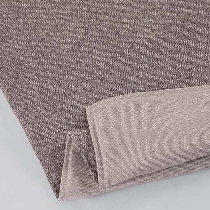 AMBERIS Bed Runner Light Grey, Imitation Linen Decorative Bed Scarf for Home Hotel (Pillowcases Sold Separately)