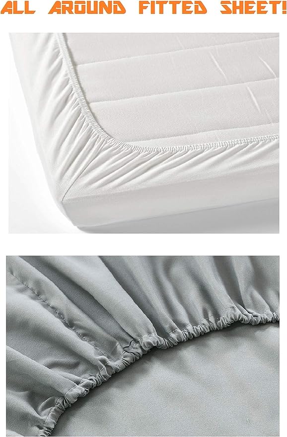 Elegant Comfort 1500 Premium Hotel Quality 1-Piece Fitted Sheet, Softest Quality Microfiber - Deep Pocket up to 16 inch, Wrinkle and Fade Resistant, California King, Taupe