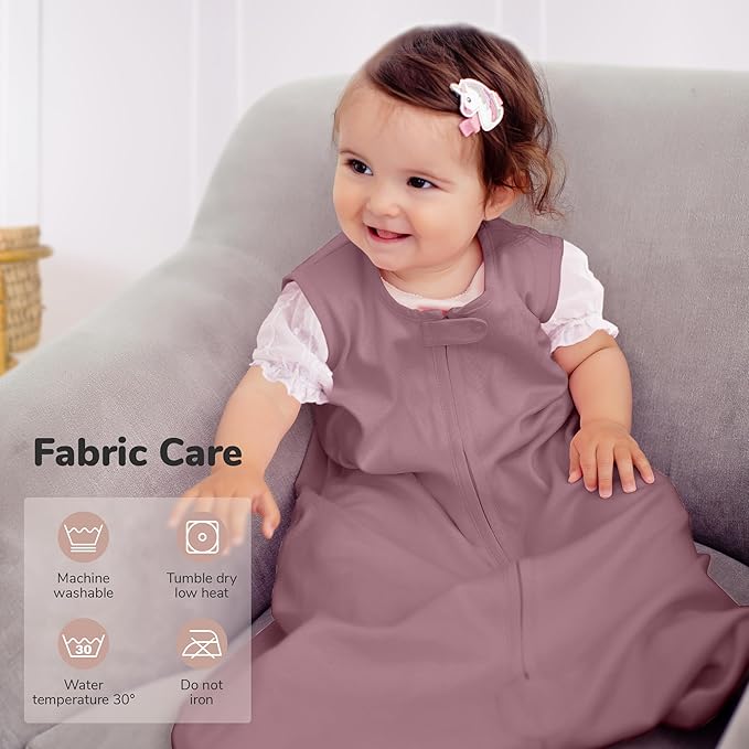 Mama Cheetah Baby Sleep Sack 2.5 TOG, Organic Cotton Baby Wearable Blanket with Two-Way Zipper, Swaddle Transition Baby Sleeping Bag for Newborn Infant Toddler Boy Girl, 6-12 Months