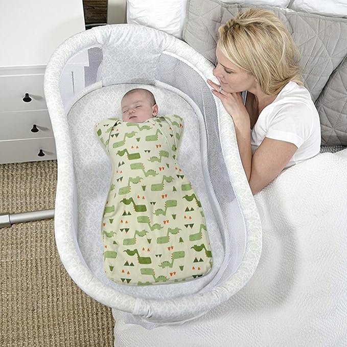 Arms Up Baby Sleep Sack Swaddle - 2 Pack Cotton Transitional Swaddle Blanket for Newborns 0-3 Months, 3-Way Wear for Snug Fit, Calms Startle Reflex, Easy Diaper Changes