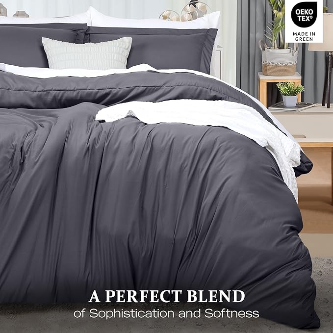 Utopia Bedding Duvet Cover Queen Size - 3 Piece with Zipper Closure - 1 Comforter Cover 90X90 Inches & 2 Pillow Shams 20X26 Inches (White) Comforter Not Included